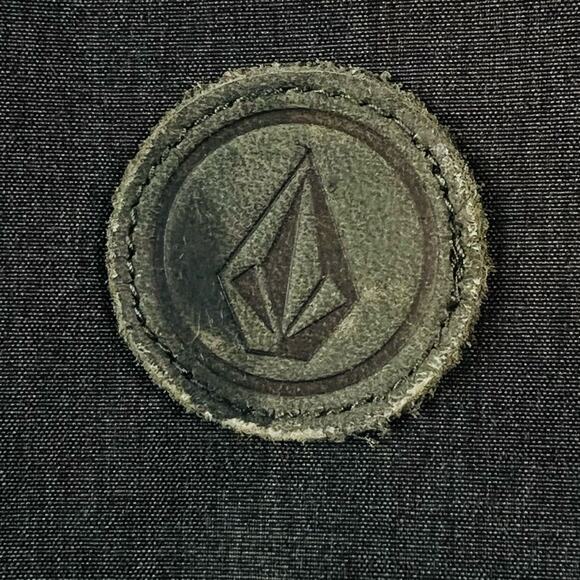 Volcom Mens Snap Front Jacket L Dark Gray Lightweight Water Resistant A1541551 - Picture 6 of 10